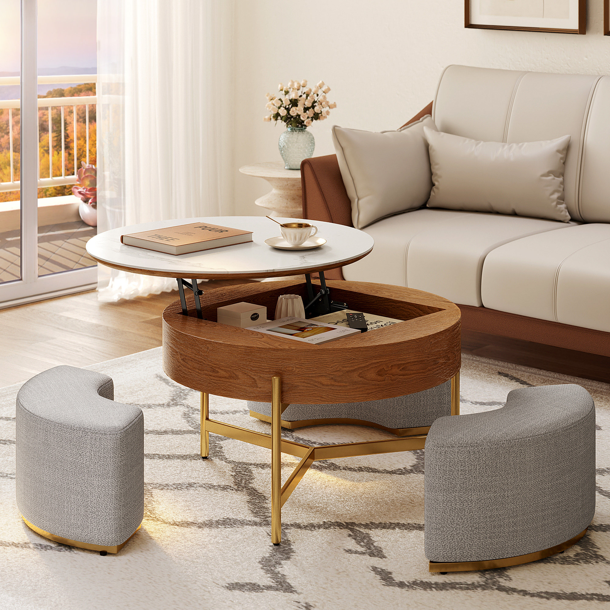 Lift top chest coffee table discount